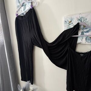 NWOT Elegant Black Women's Pajama Set